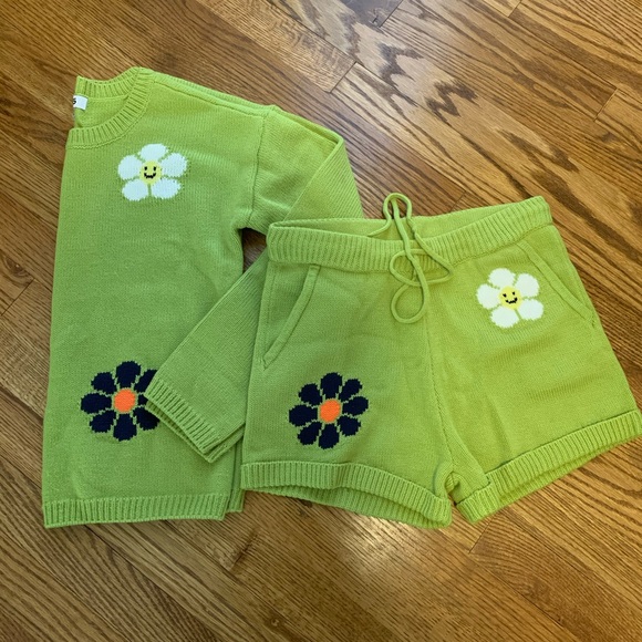 NWT Danika Green Flower Sweater Set - Picture 3 of 6